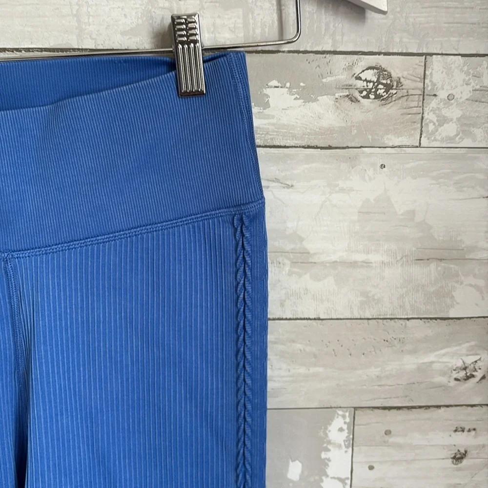 AERIE Blue Ribbed Leggings - Picture 3 of 8